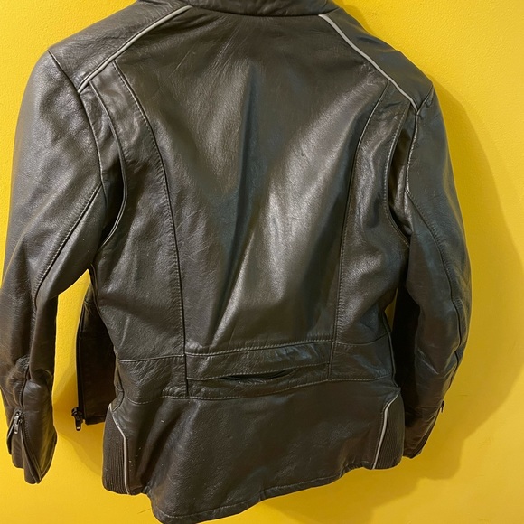 Black genuine leather jacket - Picture 3 of 3